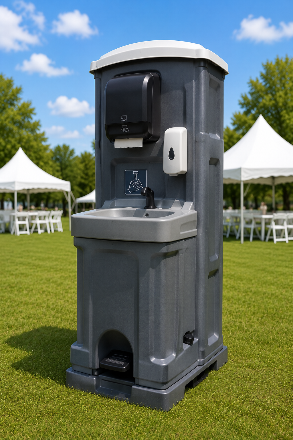Portable hand wash station for any location